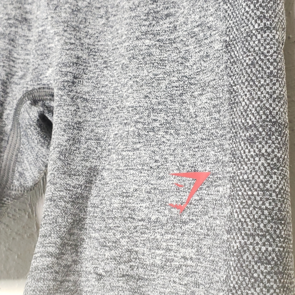 Gymshark Flex Shorts In Charcoal And Red Size Xs - image 3